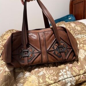 Salvatore Ferragamo Brown Shoulder Bag